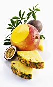 Ananas, Mango und Passionsfrucht