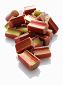 Pieces of rhubarb