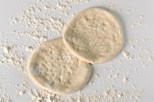 Pizza dough (seen from above)