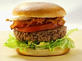 Hamburger with bacon