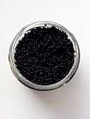 Schwarzer Kaviar im Glas