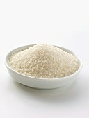 White sugar in bowl