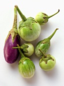 Various aubergines