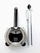 Various utensils for mixing drinks