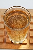 Apple schorle (apple juice and mineral water) in glass