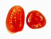 Plum tomato (longitudinal- and cross-sections)