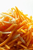 Coarsely grated Cheddar and Mozzarella