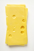 A few slices of Emmental cheese