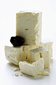 Sheep's cheese (feta) with olive