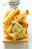 Seafood and vegetable tempura