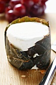 Goat's cheese in chestnut leaf