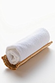 Japanese table accessories: white washcloth