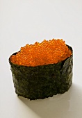 Gunkan-sushi with tobiko (flying fish caviare)