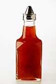 Chili sauce in small bottle