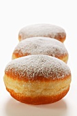 Doughnuts with icing sugar