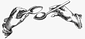 Nockerl formen (Illustration)