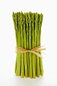 Bundle of green asparagus