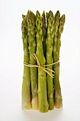 Bundle of green asparagus