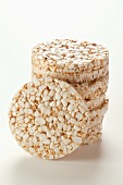 Rice wafers, in a pile