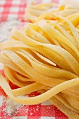 Home-made ribbon pasta