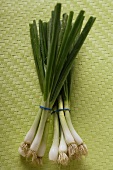 Spring onions, in bunches