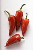 Fresh red chili peppers