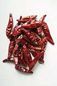 Dried red chili peppers