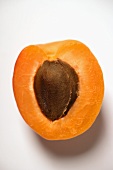 Half apricot with stone