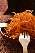 Raw carrot salad with sesame from North Africa