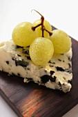 Roquefort with green grapes