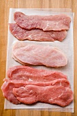 Pork, turkey and veal escalopes