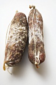 Two Italian salamis