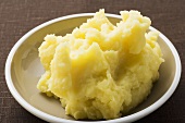 Mashed potato on plate
