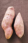 Two sweet potatoes
