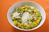 Risotto with sage, pine nuts and Parmesan