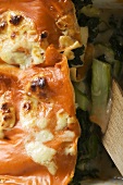 Vegetable lasagne (close-up)