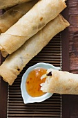 Spring rolls with sweet and sour sauce (Thailand)