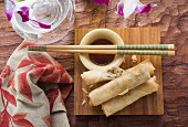 Spring rolls with soy sauce (Thailand)