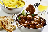 Beef vindaloo (meat dish from India, Reunion, Mauritius)