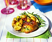 Turkey breast with oven-baked potatoes