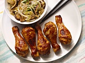 Chicken Legs with Chinese Noodles