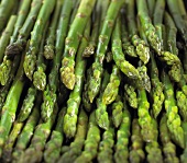 Green asparagus spears (filling the picture)