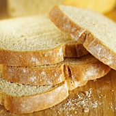 Slices of white bread