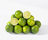 Limes piled up in a pyramid