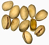 Several pistachios
