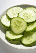 Several slices of cucumber (close-up)