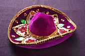 Hat embroidered with sequins