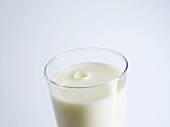 A glass of milk