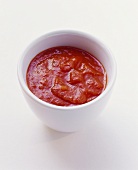 Small bowl of tomato sauce