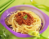 Spaghetti bolognese for children